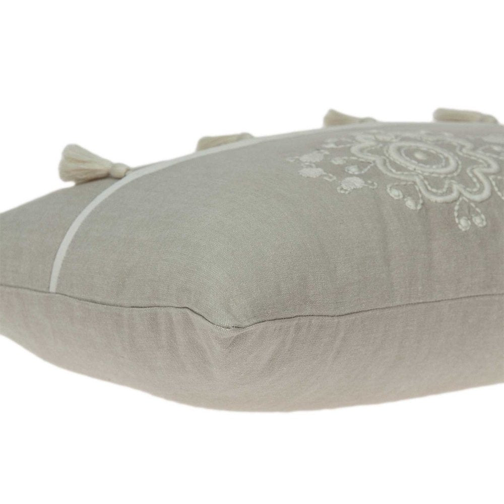 20" X 6" X 14" Transitional Beige Pillow Cover With Poly Insert — view 4