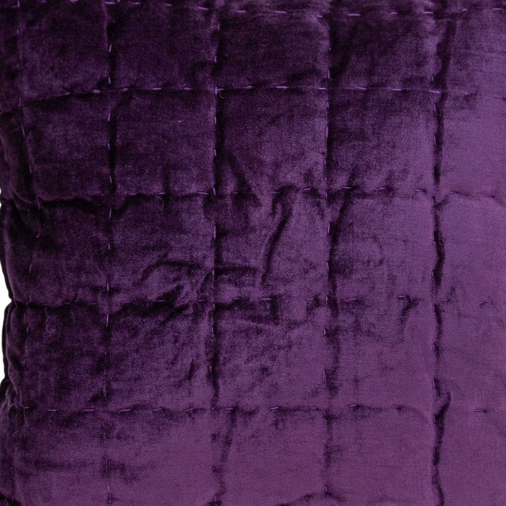 20" X 20" Purple Cotton Blend Zippered Pillow — view 7