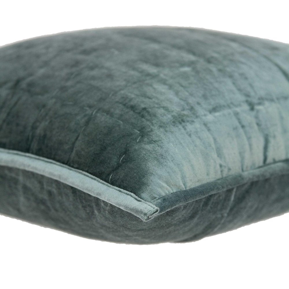 20" X 7" X 20" Transitional Sea Foam Solid Quilted Pillow Cover With Poly Insert — view 4