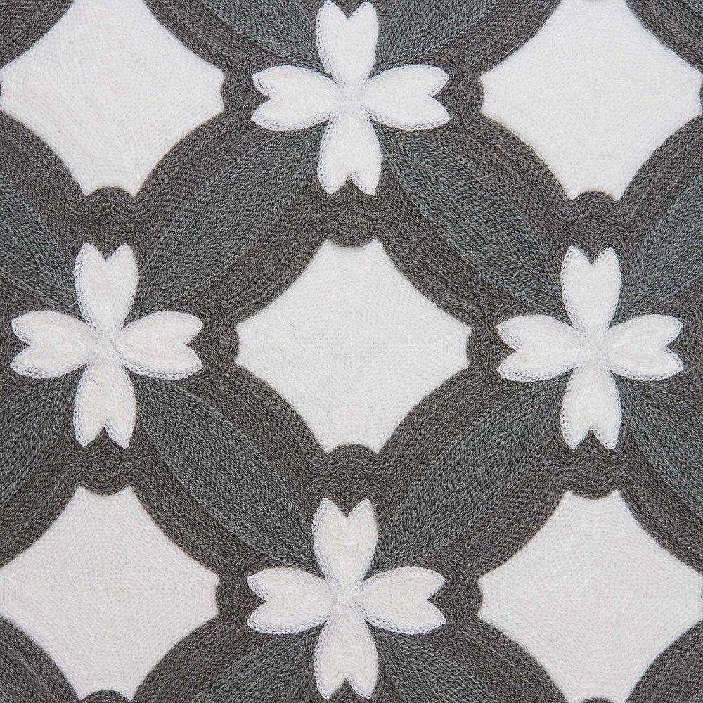 20" X 7" X 20" Transitional Gray And White Pillow Cover With Poly Insert — view 5
