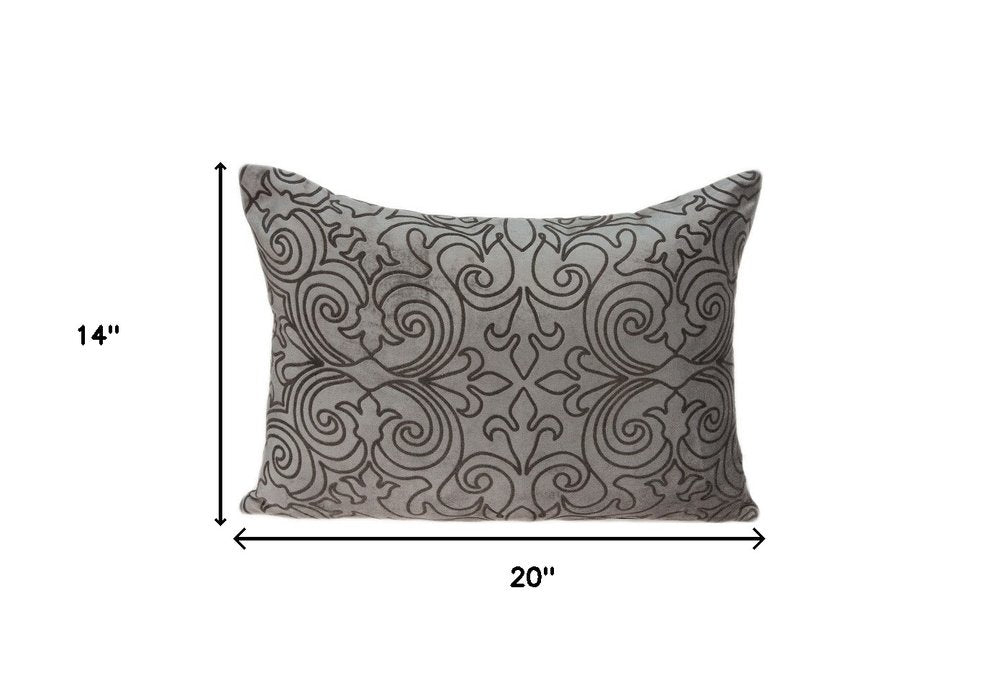 20" X 6" X 14" Transitional Champagne Pillow Cover With Poly Insert — view 6