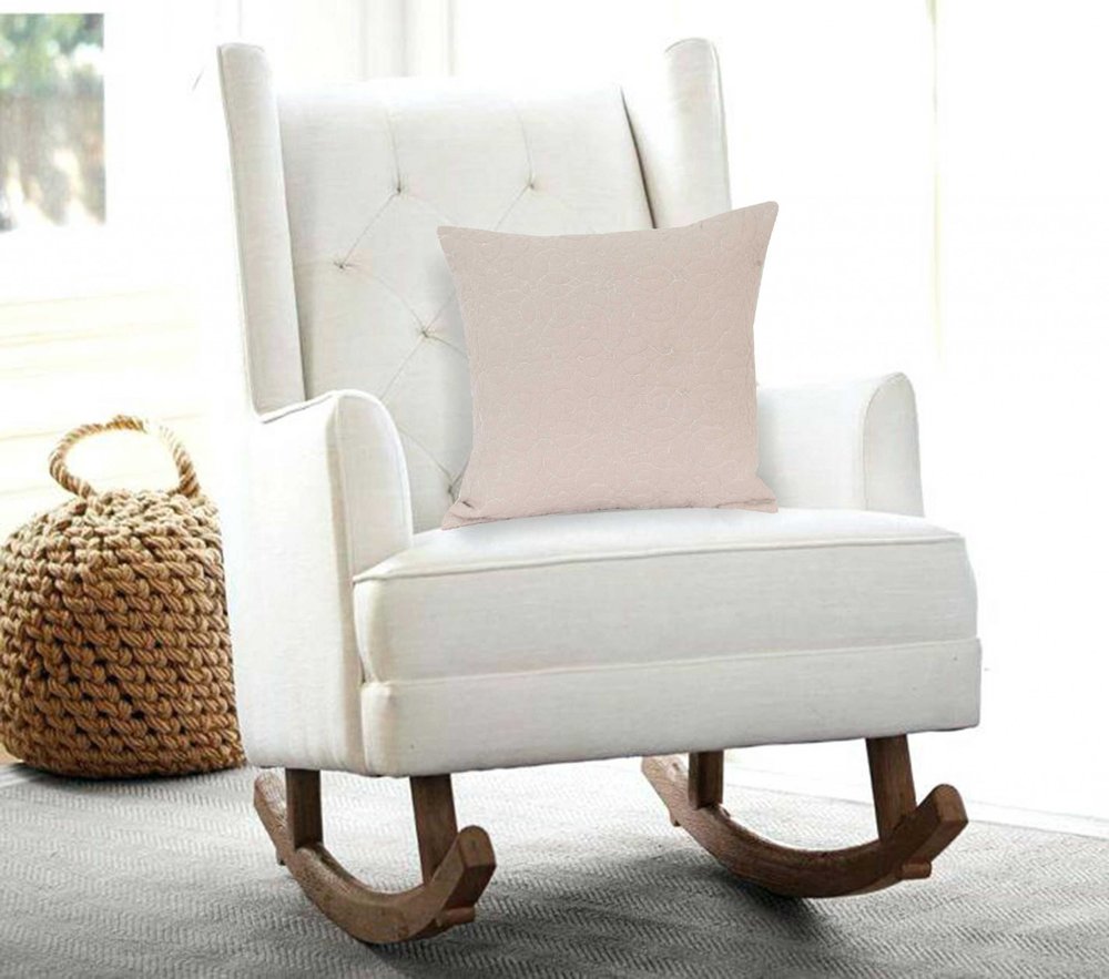 20" Tan Swirl Cotton Throw Pillow — view 2