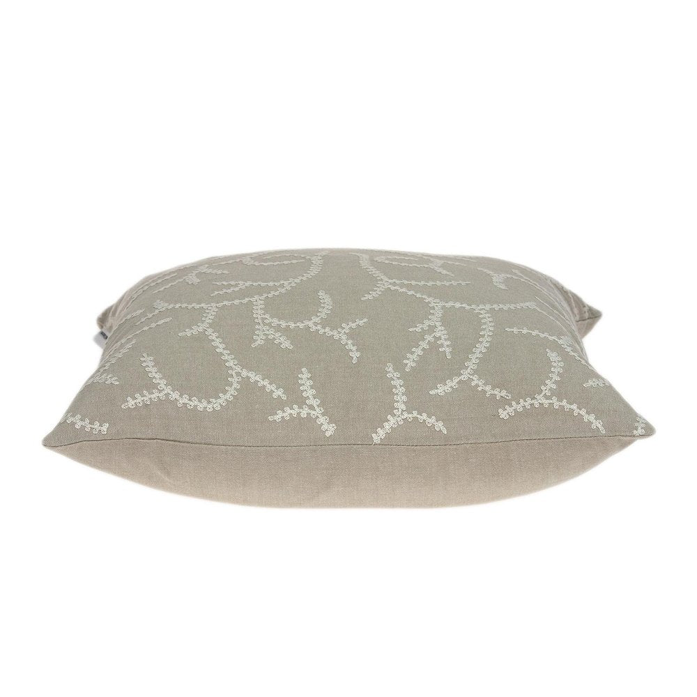 20" X 7" X 20" Elegant Transitional Beige Pillow Cover With Poly Insert — view 4