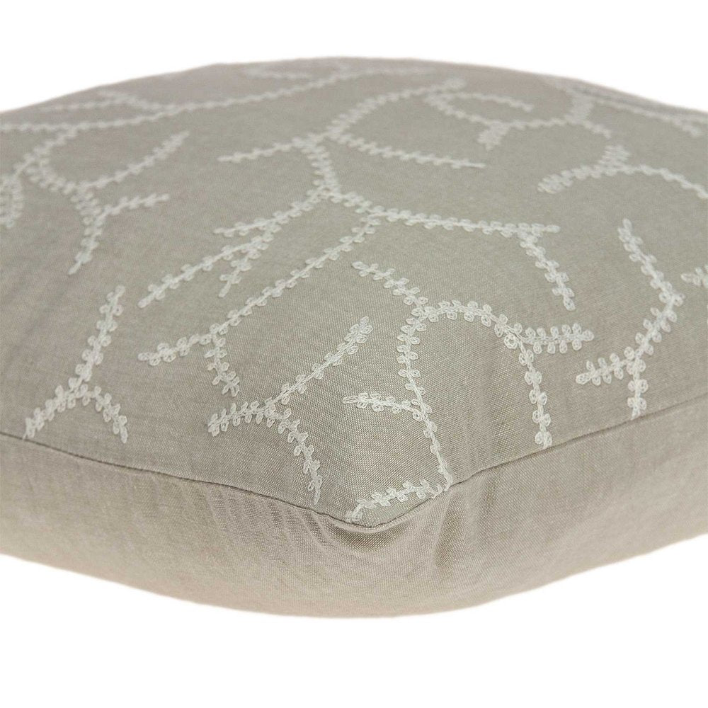 20" X 7" X 20" Elegant Transitional Beige Pillow Cover With Poly Insert — view 5