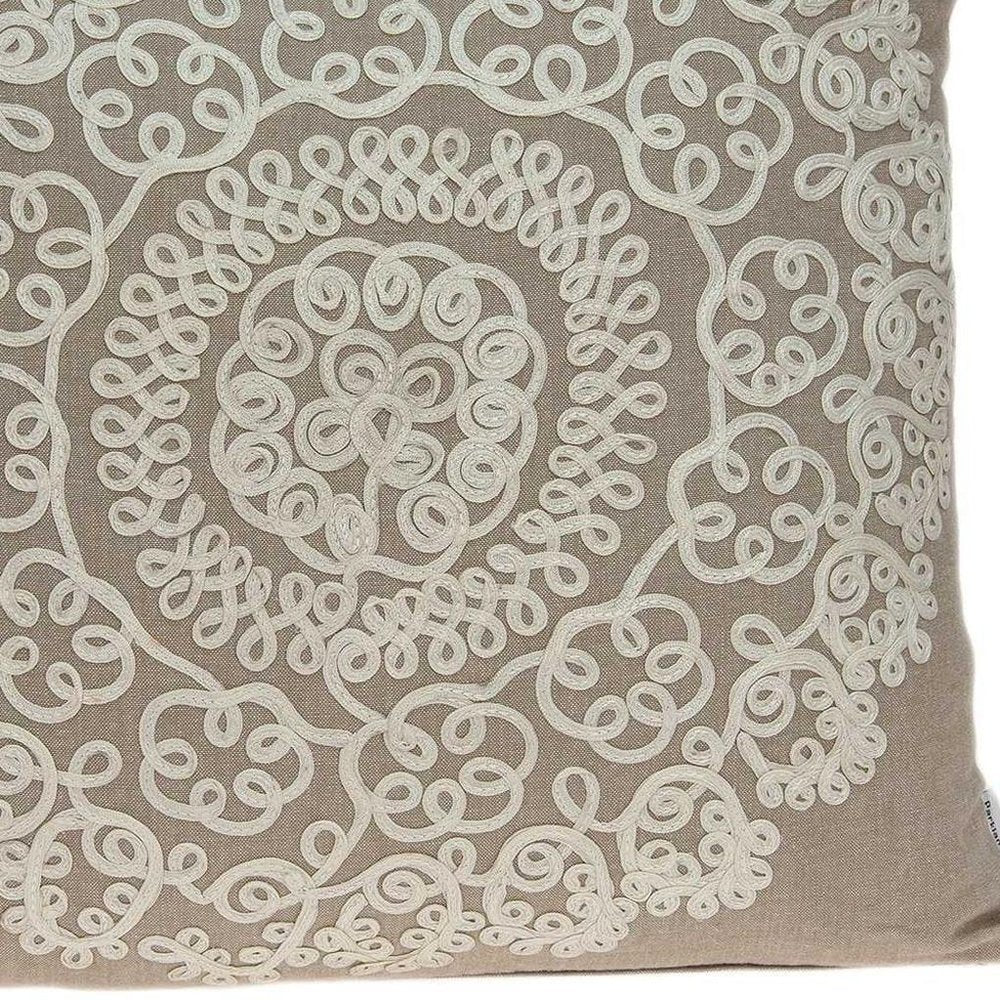 20" X 7" X 20" Traditional Tan Pillow Cover With Poly Insert — view 8