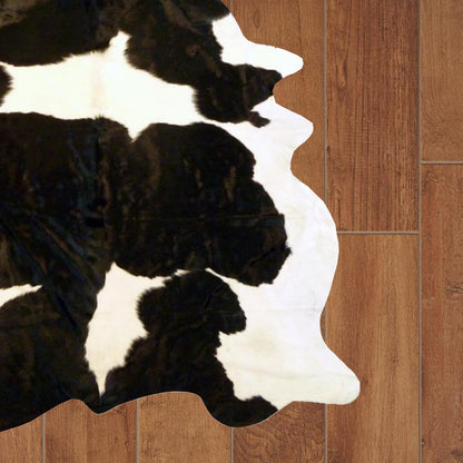 6 Ft Silver Devore Brindled Cowhide Rug