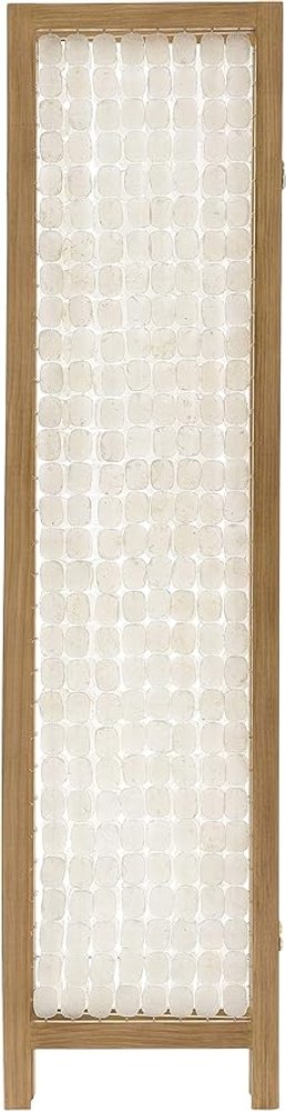 71" Clear Folding Three Panel Screen Room Divider HomeRoots