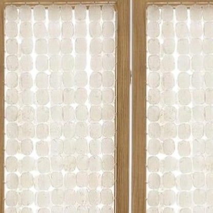 71" Clear Folding Three Panel Screen Room Divider HomeRoots