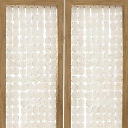 71" Clear Folding Three Panel Screen Room Divider HomeRoots