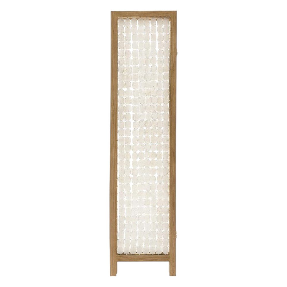 71" Clear Folding Three Panel Screen Room Divider HomeRoots