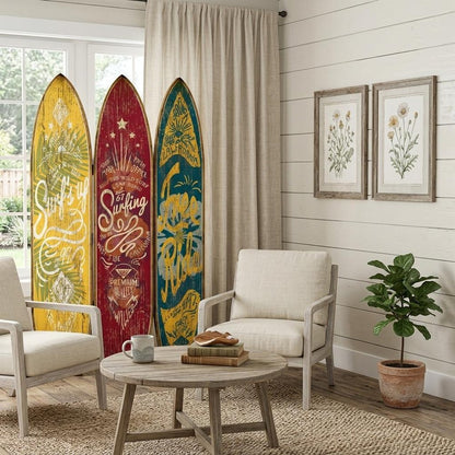 71" Blue Red and Yellow Solid Wood Folding Three Panel Screen Room Divider HomeRoots