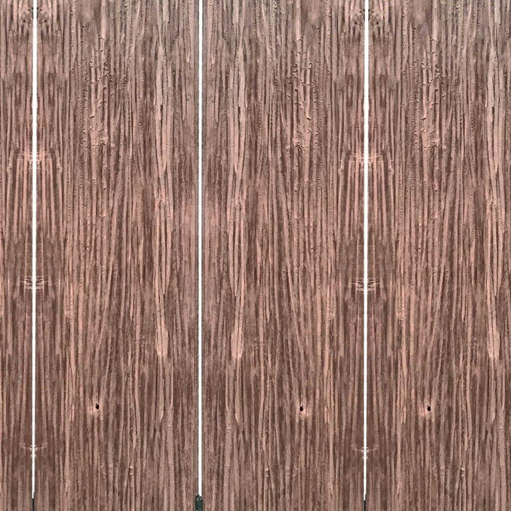 84" Brown Folding Four Panel Screen Room Divider HomeRoots