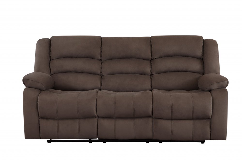Two Piece Indoor Brown Microsuede Five Person Seating Set HomeRoots