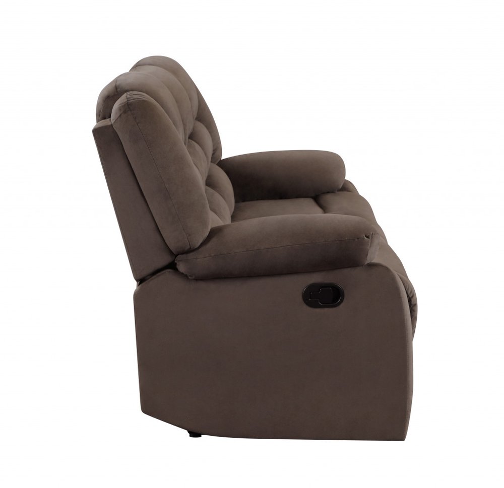 Two Piece Indoor Brown Microsuede Five Person Seating Set HomeRoots