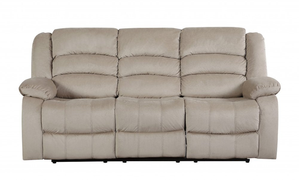 Two Piece Indoor Beige Microsuede Five Person Seating Set HomeRoots