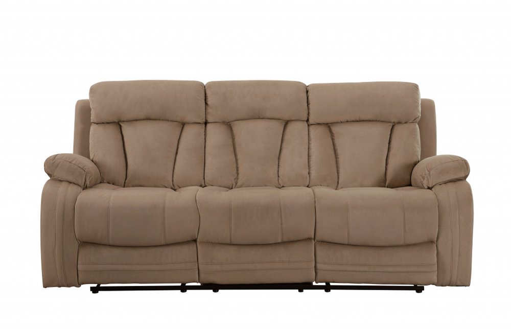 Two Piece Indoor Beige Microsuede Five Person Seating Set HomeRoots