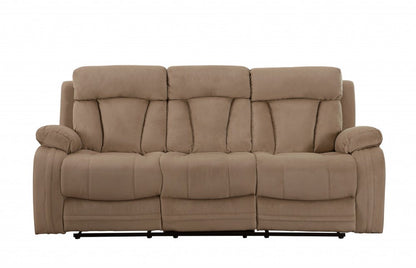 Two Piece Indoor Beige Microsuede Five Person Seating Set HomeRoots