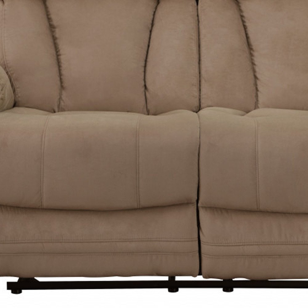 Two Piece Indoor Beige Microsuede Five Person Seating Set HomeRoots