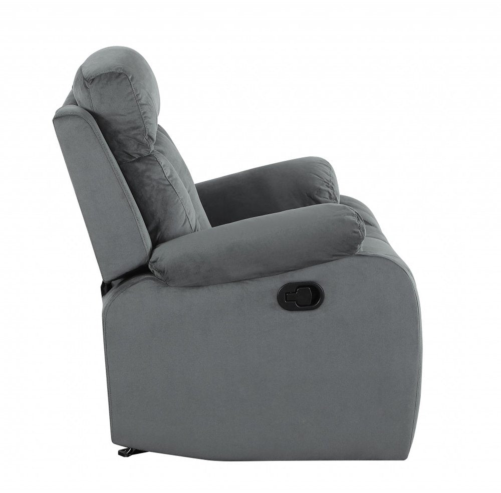Two Piece Indoor Gray Microsuede Five Person Seating Set HomeRoots