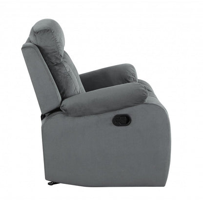 Two Piece Indoor Gray Microsuede Five Person Seating Set HomeRoots
