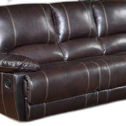 Two Piece Indoor Brown Faux Leather Five Person Seating Set HomeRoots