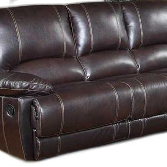 Two Piece Indoor Brown Faux Leather Five Person Seating Set HomeRoots