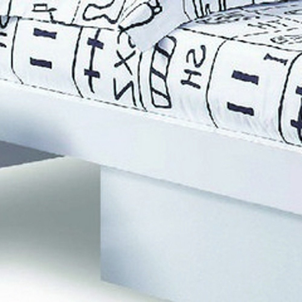 White Solid Wood King Bed Frame HomeRoots