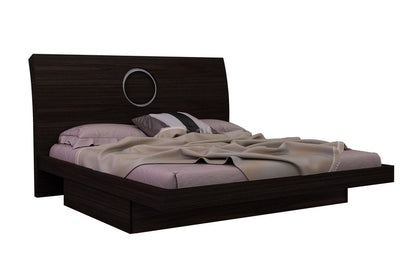 Brown Wood King Bed Frame HomeRoots
