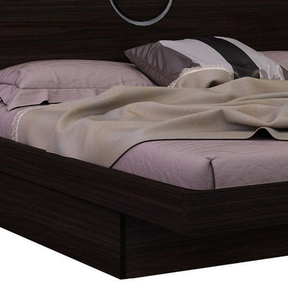 Brown Wood King Bed Frame HomeRoots