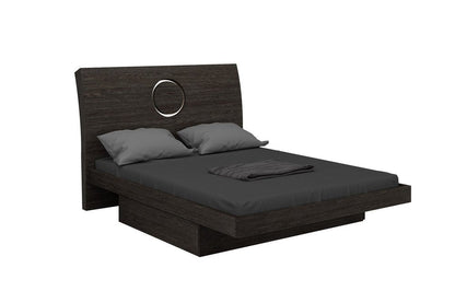 Gray Wood Queen Bed Frame With Drawer With Drawer Storage HomeRoots