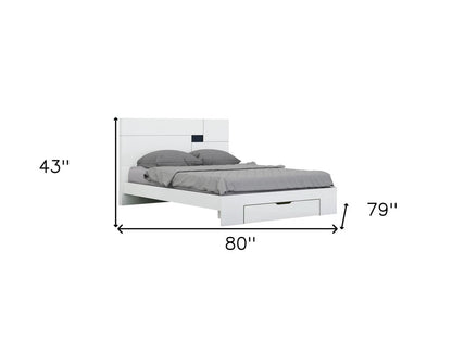 Four Piece White Solid Wood Bedroom Set With Mirror HomeRoots