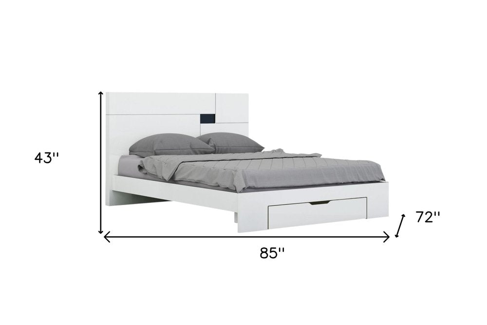 Four Piece White Solid Wood Bedroom Set With Mirror HomeRoots