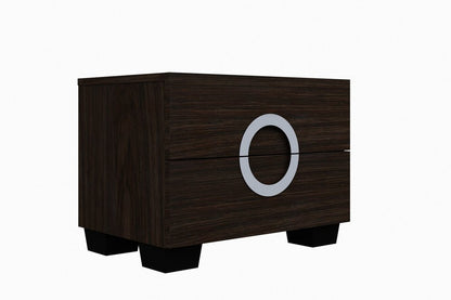 Four Piece Wood Brown Solid Wood Bedroom Set With Mirror HomeRoots
