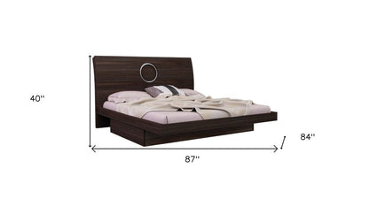 Four Piece Wood Brown Solid Wood Bedroom Set With Mirror HomeRoots