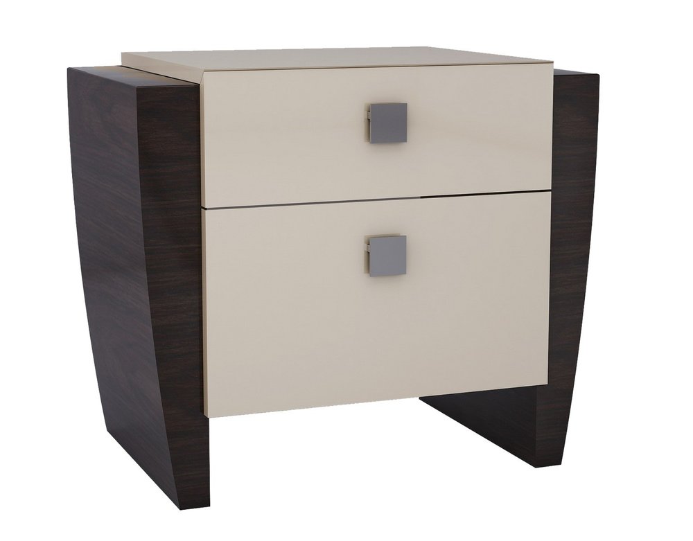 Four Piece Beige Solid Wood Bedroom Set With Mirror HomeRoots