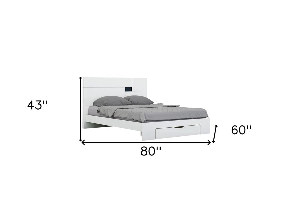 Four Piece White Solid Wood Bedroom Set With Mirror HomeRoots
