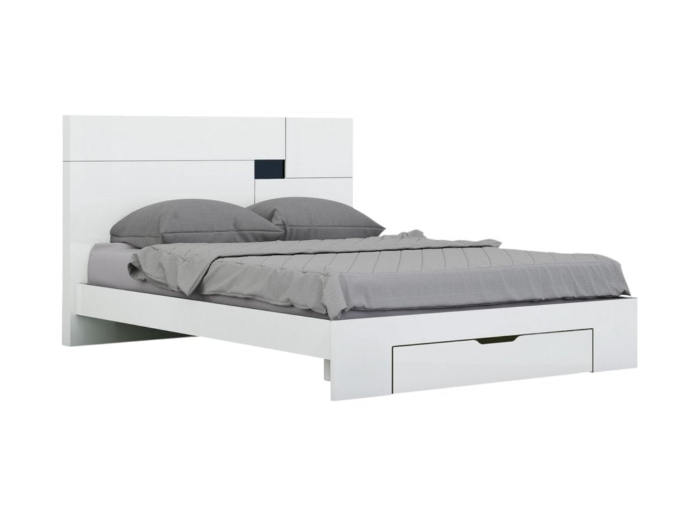 Four Piece White Solid Wood Bedroom Set With Mirror HomeRoots