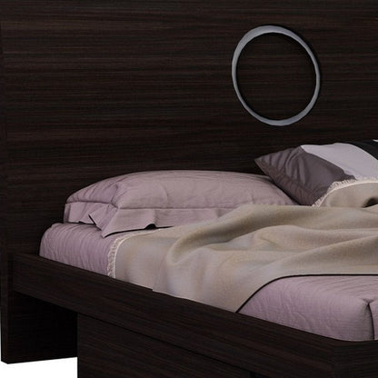 Four Piece Wood Brown Solid Wood Bedroom Set With Mirror HomeRoots