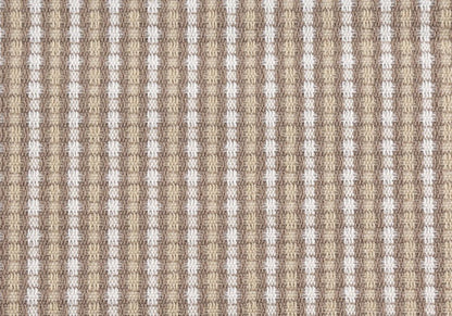18" X 18" Taupe Polyester Striped Zippered Pillow HomeRoots