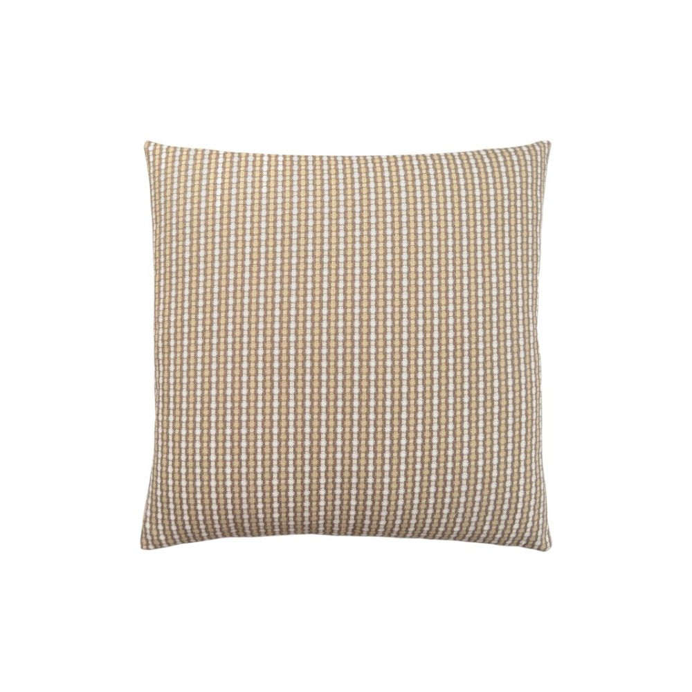 18" X 18" Taupe Polyester Striped Zippered Pillow HomeRoots