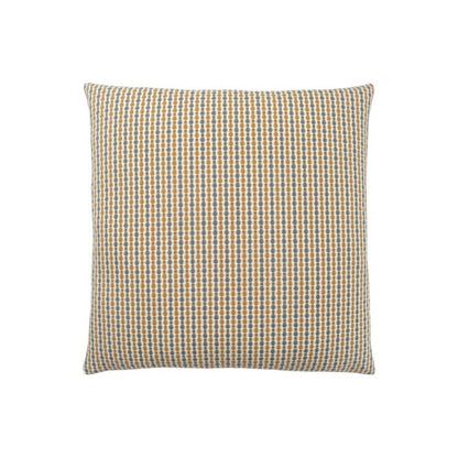 18" X 18" Gray and Gold Polyester Striped Zippered Pillow HomeRoots