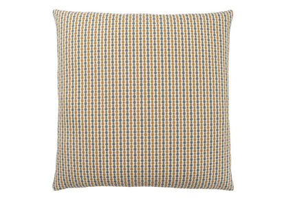 18" X 18" Gray and Gold Polyester Striped Zippered Pillow HomeRoots