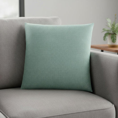 18" X 18" Light Green Polyester Interlocking Zippered Pillow HomeRoots