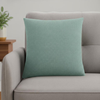 18" X 18" Light Green Polyester Interlocking Zippered Pillow HomeRoots