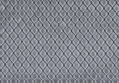 18" X 18" Silver Velvet Polyester Diamond Zippered Pillow HomeRoots