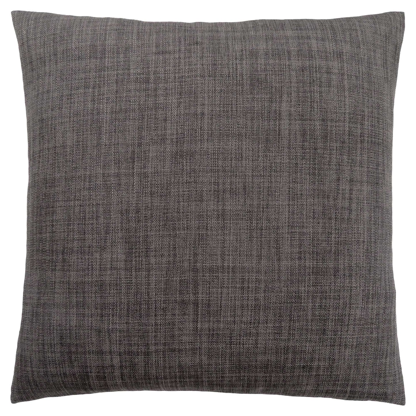 18" X 18" Gray Polyester Linen Zippered Pillow