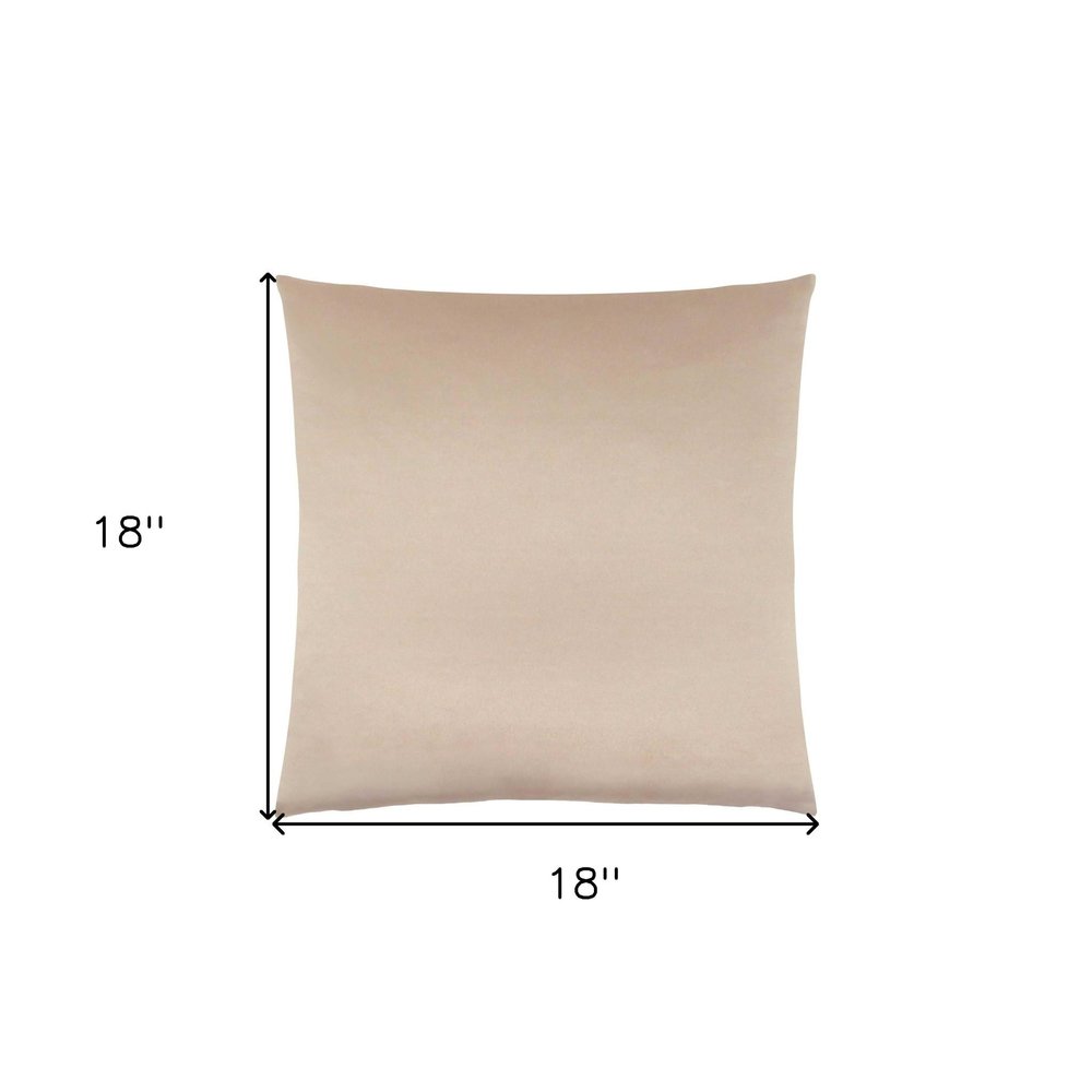 18" X 18" Gold Polyester Zippered Pillow — view 6