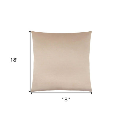 18" X 18" Gold Polyester Zippered Pillow HomeRoots