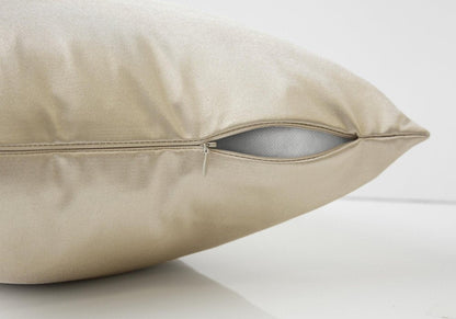 18" X 18" Gold Polyester Zippered Pillow HomeRoots