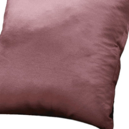 18" X 18" Pink Polyester Zippered Pillow HomeRoots